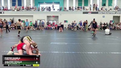 115 lbs Semis & 1st Wrestleback (8 Team) - Sabatino Sciullo, U2 Upstate Uprising vs Porter Daniels, Florida Scorpions