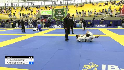 FRANCISCO ROMUALDO MACEDO vs WANGLES PINHEIRO DA SILVA 2024 Brasileiro Jiu-Jitsu IBJJF