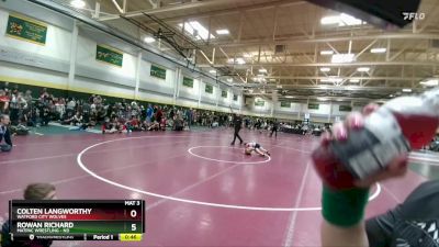 50 lbs Champ. Round 2 - Colten Langworthy, Watford City Wolves vs Rowan Richard, MATPAC Wrestling - ND