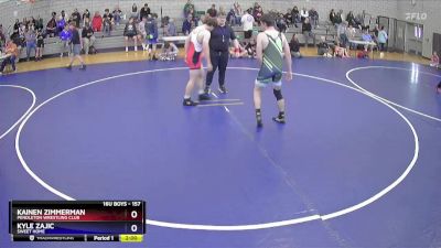 157 lbs Cons. Semi - Kainen Zimmerman, Pendleton Wrestling Club vs Kyle Zajic, Sweet Home