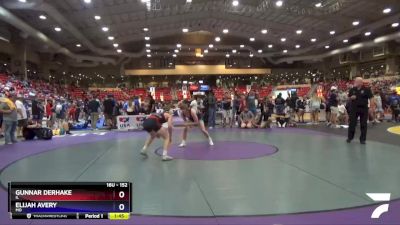 152 lbs Cons. Round 3 - Gunnar Derhake, IL vs Elijah Avery, MO