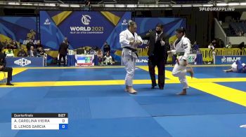 ANA CAROLINA VIEIRA vs GABRIELLE LEMOS GARCIA 2021 World Jiu-Jitsu IBJJF Championship