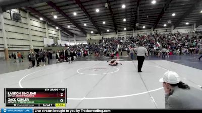 105 lbs Quarterfinal - Landon Sinclear, Uintah Jr High Wrestling vs Zack Kohler, Wasatch Wrestling Club