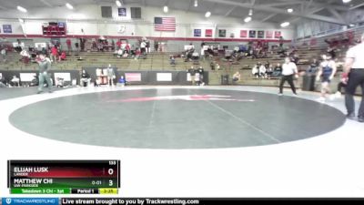 133 lbs Cons. Semi - Matthew Chi, UW-Parkside vs Elijah Lusk, Lander