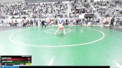 97 lbs Cons. Round 3 - River Cote, MT vs Erica Irvine, IA