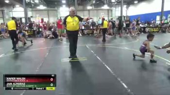 52 lbs Round 4 (6 Team) - Jair Almaraz, No Escape Wrestling Academy vs Xavier Walsh, Untouchables Black