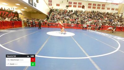 144 lbs Round Of 32 - Cameron Heichman, Tewksbury vs Tristan Gold, Beverly