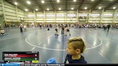 105 lbs 5th Place Match - Deegan Jackson, Uintah Jr High Wrestling vs Dax Hallows, Manti Jr. Templars