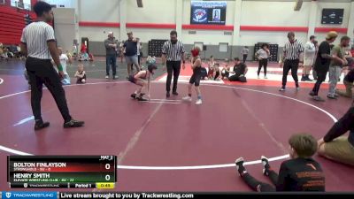 8U - 71 lbs Round 1 (6 Team) - Henry Smith, Elevate Wrestling Club - 8U vs Bolton Finlayson, Stronghold - 8U