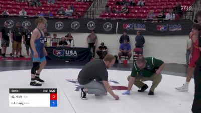 62 kg Semis - Gary High, Higher Calling Wrestling Club vs Justus Heeg, Pinnacle Wrestling Club