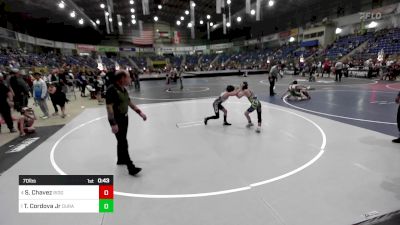 70 lbs Semifinal - Silas Chavez, Ridge Wrestling vs Tony Cordova Jr, Duran Elite