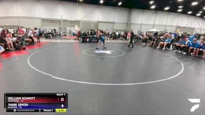 132 lbs Round 2 (8 Team) - William Schmitt, Wisconsin vs Yanik Simon, Alabama