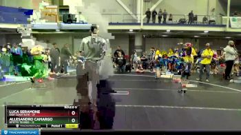 80 lbs Round 5 (8 Team) - Luca Seramone, East Coast Elite vs Allesandro Camargo, Bitetto Trained