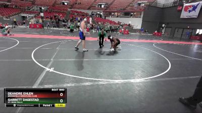 270 lbs 1st Place Match - Garrett Dagestad, St Croix Falls vs Deandre Ehlen, Brookfield Wrestling Club