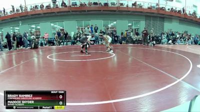 85 lbs Champ. Round 1 - Brady Ramirez, Contenders Wrestling Academy vs Maddox Snyder, Rhyno Academy