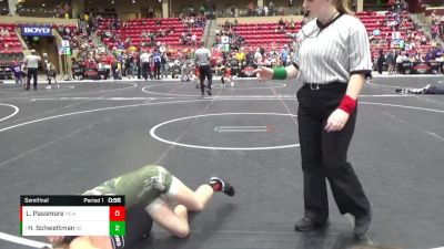 100 lbs Semifinal - Harper Schwettman, Badlands Elite vs Lahna Passmore, Chase County Wrestling Club