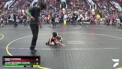 46 lbs Cons. Semi - Javier Belmares-Sanchez, West Bloomfield WC vs Owen Cummings, Lawton