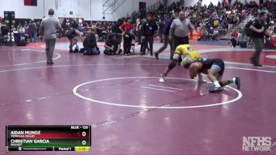 120 lbs Semifinal - Aidan Munoz, Temecula Valley vs Christian Garcia, Walnut