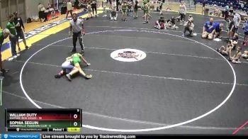 60 lbs Round 2 (6 Team) - William Duty, Eastside Iron Eagles vs Sophia Seguin, Summerville Takedown Club