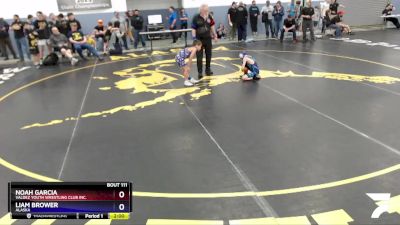 67 lbs Round 1 - Liam Brower, Alaska vs Noah Garcia, Valdez Youth Wrestling Club Inc.