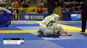 JORDAN VAISMAN N. TEODOSIO SILVA vs MALACHI JAMES C. EDMOND 2022 World Jiu-Jitsu IBJJF Championship