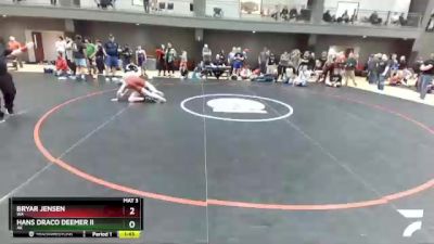 138 lbs Cons. Round 2 - Bryar Jensen, WA vs Hans Draco Deemer Ii, AK