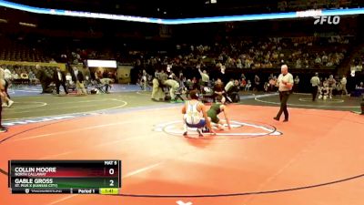 144 Class 1 lbs Semifinal - Collin Moore, North Callaway vs Gable Gross, St. Pius X (Kansas City)