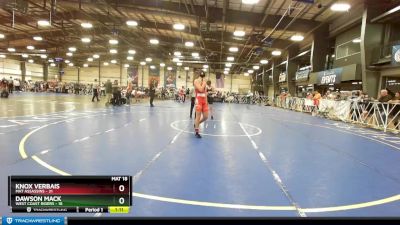 140 lbs Rd# 8- 12:30pm Saturday Final Pool - Knox Verbais, Mat Assassins vs DAWSON MACK, West Coast Riders