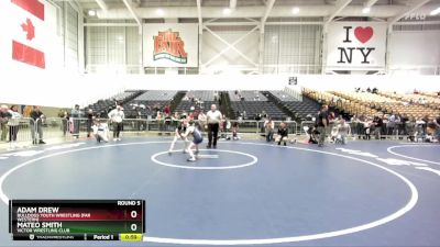 93 lbs Round 5 - Mateo Smith, Victor Wrestling Club vs Adam Drew, Bulldogs Youth Wrestling (Far Western)