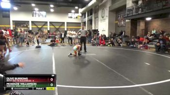 58 lbs Round 3 (4 Team) - Mckenzie Williamson, Nebraska Wrestling Academy vs Olive Burrows, Rocky And The Bullwinkles