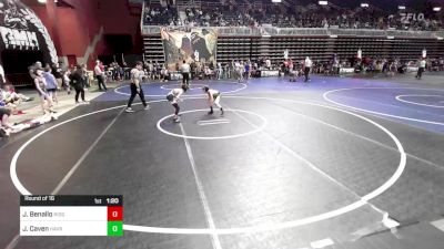 70 lbs Round Of 16 - Joseph Benallo, Ridge WC vs John Caven, Havre WC