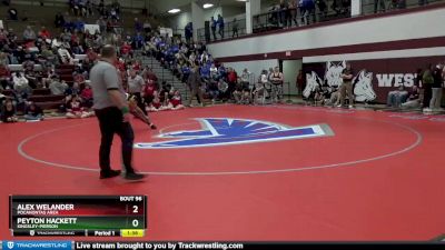 195 lbs Semifinal - Alex Welander, Pocahontas Area vs Peyton Hackett, Kingsley-Pierson