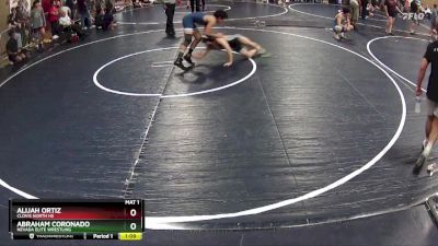 115 lbs Cons. Round 3 - Alijah Ortiz, Clovis North HS vs Abraham Coronado, Nevada Elite Wrestling