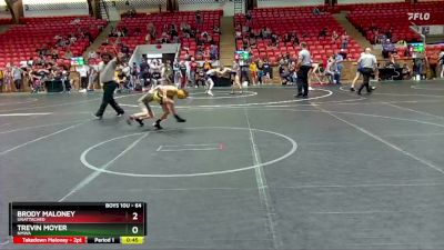 64 lbs Semifinal - Brody Maloney, Unattached vs Trevin Moyer, NMWA