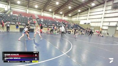 119 lbs Semifinal - Ryder Schulte, AZ vs Brayden Sebold, CO