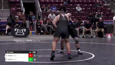 285 lbs Qtr-finals - Owen Reber, Berks Catholic vs Baily Miller, Brookville Area