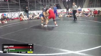 W 180 lbs Round 3 (4 Team) - Leila Thomas, Indiana vs Anna Lopez, Texas