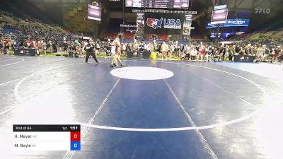 170 lbs Rnd Of 64 - Hugh Meyer, North Dakota vs Michael Boyle, Ohio