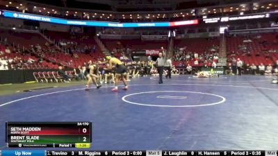 3A-170 lbs 3rd Place Match - Brent Slade, Southeast Polk vs Seth Madden, North Scott