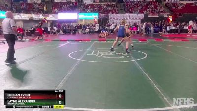 A - 152 lbs Cons. Round 2 - Layne Alexander, Billings Central vs Deegan Tvedt, Custer Co. (Miles City)