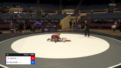 57 lbs Quarterfinal - Alexandra Hedrick, Titan Mercury Wrestling Club (TMWC) vs Montana DeLawder, Team Tornado Wrestling Club