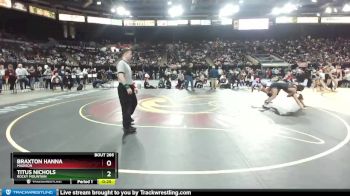 5A 138 lbs Cons. Round 2 - Titus Nichols, Rocky Mountain vs Braxton Hanna, Madison