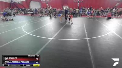 101 lbs Round 1 - Ava Schultz, MN vs Amelia Nidelea-Polanin, IL