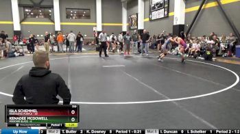 110 lbs Round 2 (4 Team) - Kenadee McDowell, Missouri Black vs Isla Schemmel, FEWTeamIA Purple