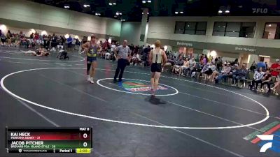 170 lbs Round 4 (6 Team) - Jacob Pitcher, Brevard FCA- Island Style vs Kai Heck, Montana Sidney