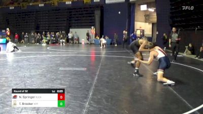 184 lbs Round Of 32 - Nolan Springer, Bucknell vs Tomas Brooker, Appalachian State