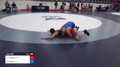 45 kg Cons 8 #2 - Jaxsen Vestal, Moen Wrestling Academy vs Corey Brown, HeadHunters Wrestling Club