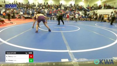 90 lbs Consi Of 8 #2 - Kody Perry, Vian Wrestling Club vs Gage Hines, Vian Wrestling Club