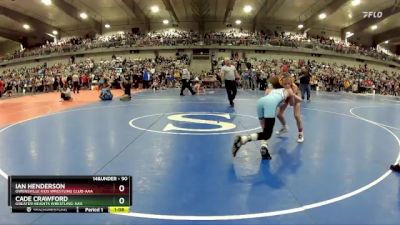 90 lbs Champ. Round 2 - Ian Henderson, Owensville Kids Wrestling Club-AAA vs Cade Crawford, Greater Heights Wrestling-AAA