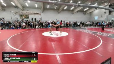 170 lbs Quarterfinal - Shayla Martinez, Broomfield vs Sicily Frates, Pomona